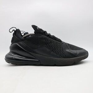 Nike Air Max 270 Men’s 12 Triple Black Low Athletic Running Sneakers AH8050-005